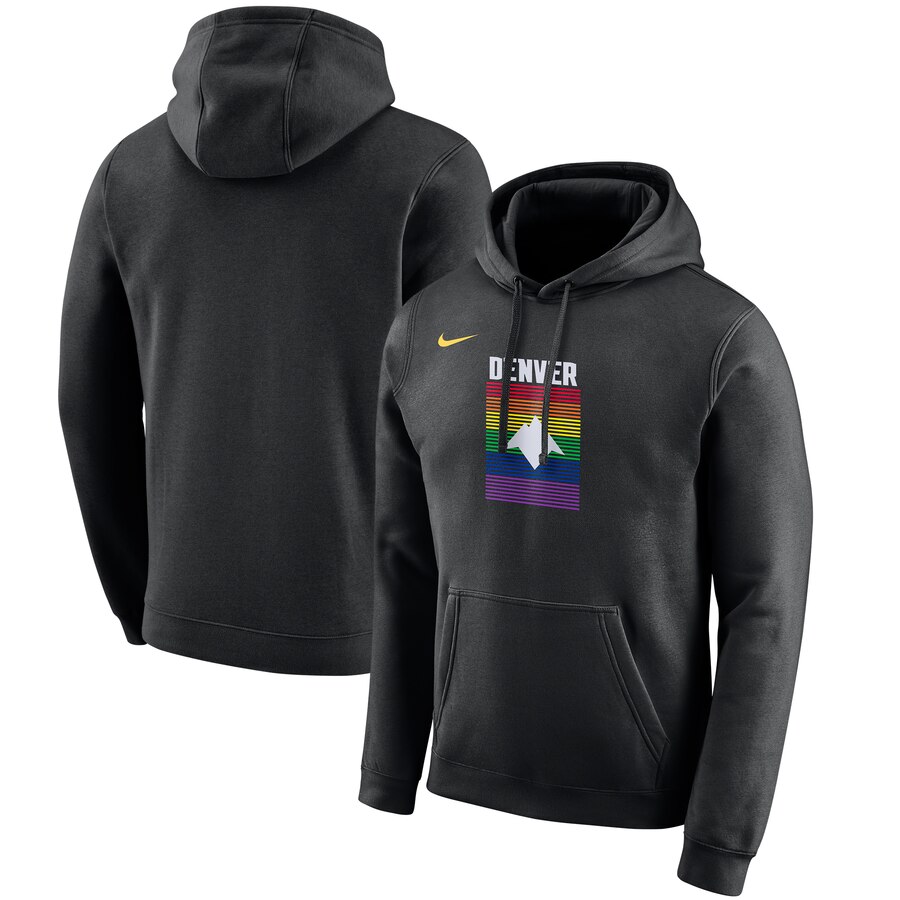 NBA Denver Nuggets Nike 201920 City Edition Club Pullover Hoodie Black